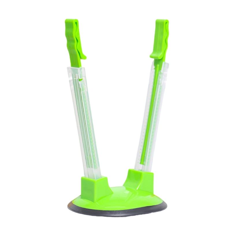 Пластиковый держатель для пищевых пакетов для безопасного переливания жидкостей, компактная подставка для хранения в шкафу, экономящая место, для пакетов для приготовления пищи 1