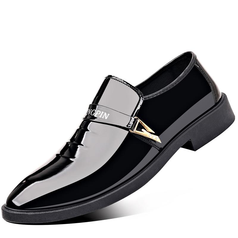 Business casual shoes for men, spring and summer breathable flat shoes, banquet gowns, formal wear, leather shoes for men
