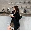 Nuovo cappotto coreano versatile alla moda per blazer doppiopetto da donna oversize