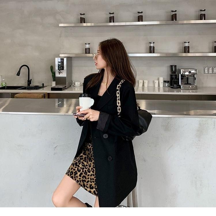 Nuovo cappotto coreano versatile alla moda per blazer doppiopetto da donna oversize