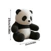 Panda Plush Doll Realistic Tabletop Pandas Plush Toy Cute Stuffed Animal Doll Collectible Home Decoration for Men Women Adults