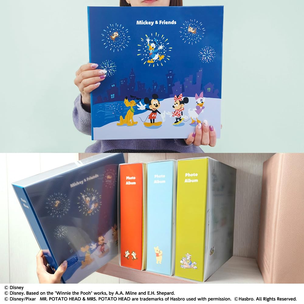 Nakabayashi Disney Character Album, Large Size, Holds 720 Photos, Large Capacity, IT-DY6L-720-02, Winnie the Pooh