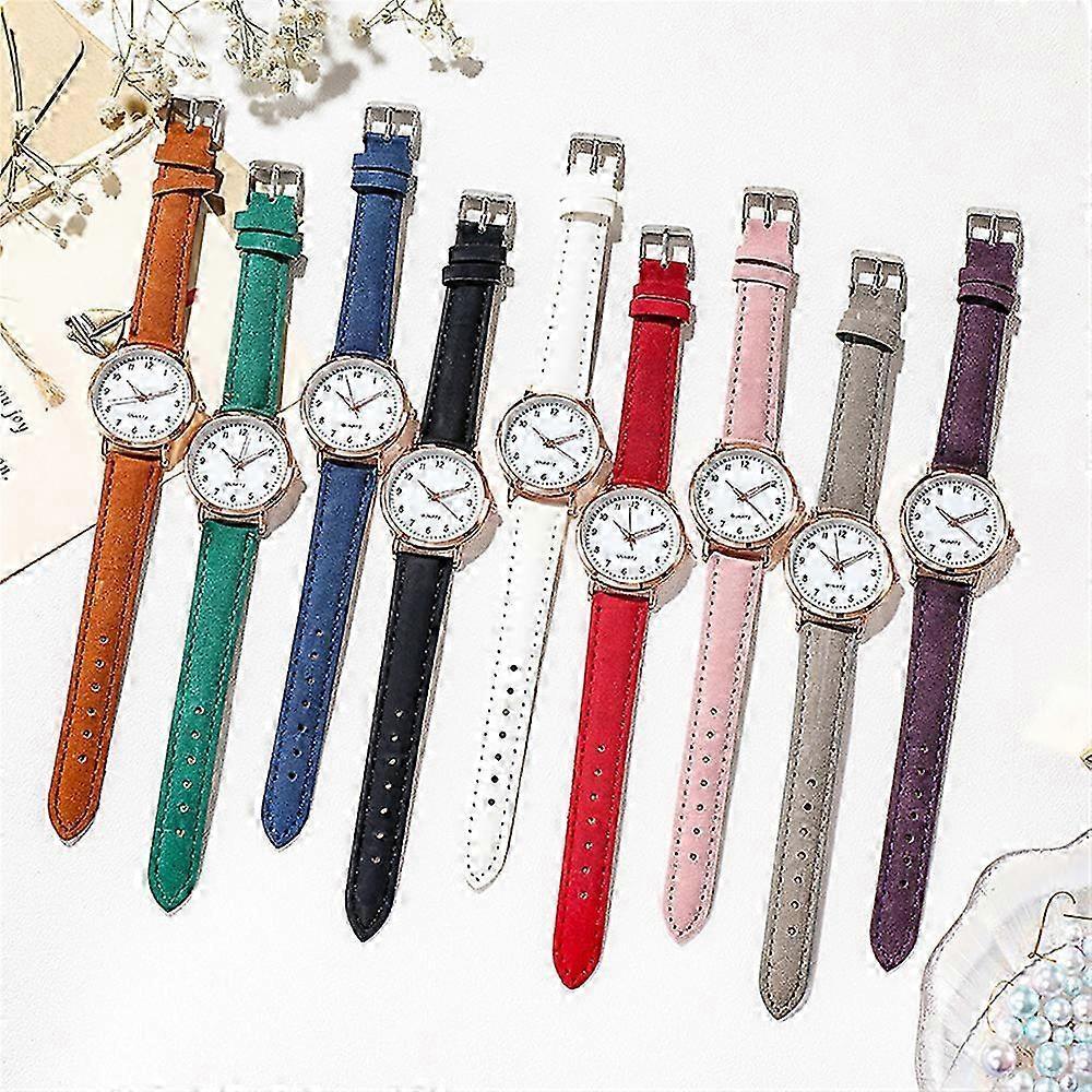 Relojes de Mujer para Mujer Pequeño de Cuarzo Analógico de Pulsera Casual de Cuero