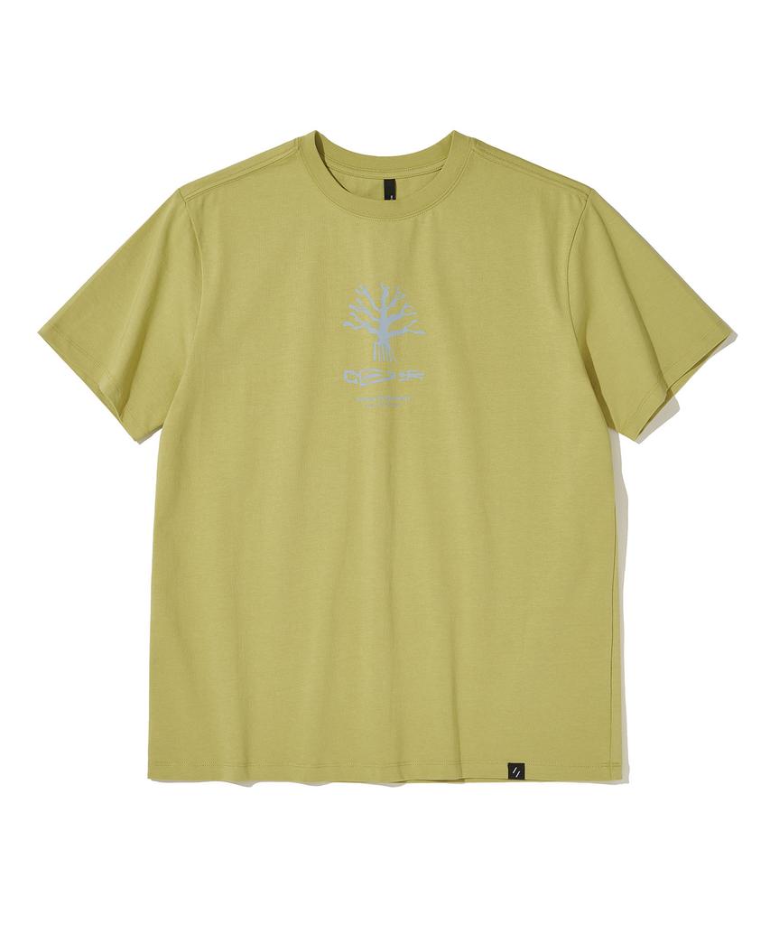 Welteoigseupelimeonteu Nazca Under Tree T-Shirt_Lime