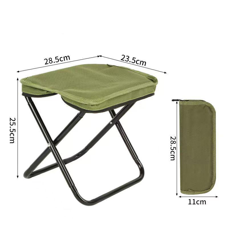 

Портативный многофункциональный легкий компактный стул для кемпинга для пикника, путешествий, рыбалки, походов, складной табурет для активного отдыха армия зеленый