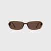 Hugh - Coffee Brown Square Sunglasses