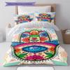 Nazar Boncuğu Pattern Bedding,Quilt Set Quilt Cover Pillowcase Home Birthday Gift (1 * duvet cover + 2 * pillowcase, without core)
