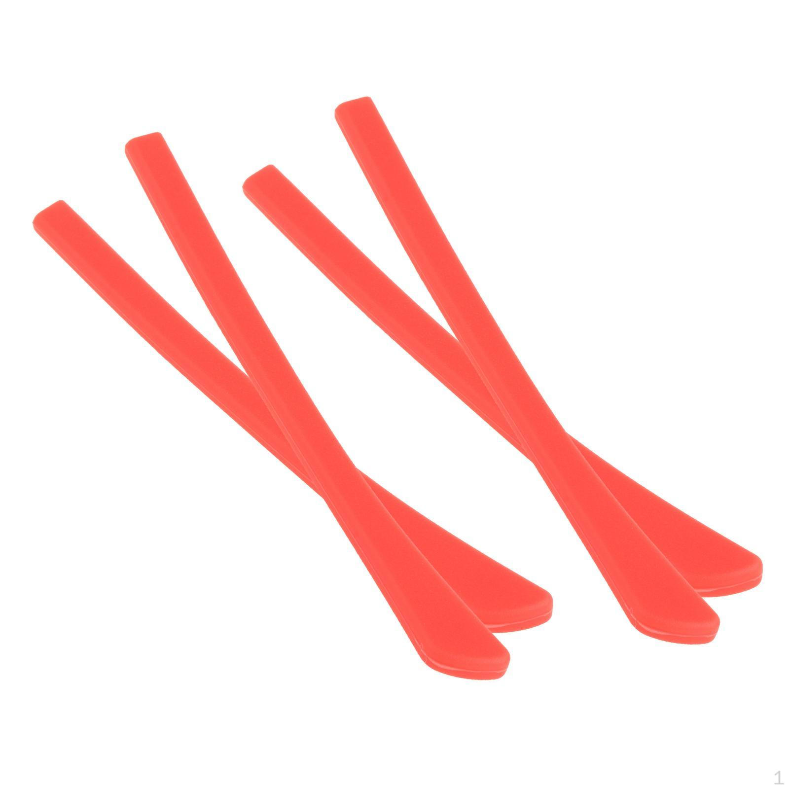 

Силіконовий наконечник для дужок для окулярів 4 штуки та міцний аксесуар Довжина 69 мм Легка вага червоний