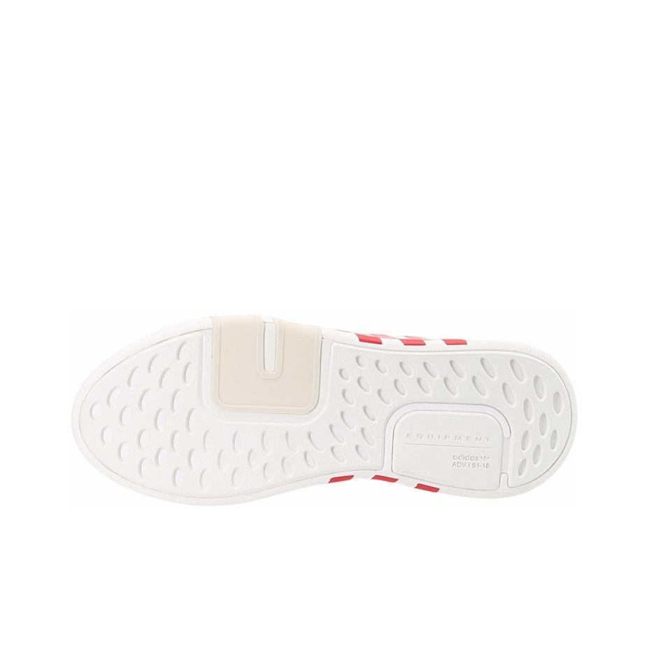 adidas Originals Eqt Bask Adv Okrągły Czubek Sznurowane Antypoślizgowe Trwałe Oddychające Niskie Buty Lifestyle Casual Unisex Białe Czerwone Szare FW4250