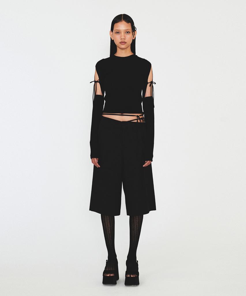 Daiaegeuneol Bolero Layered Knit (Navy)