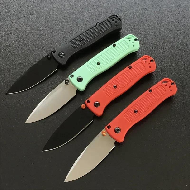 Pocket Knifes BM 533 Mini Bugout Folding Knife Nylon Fiber Handle Kitchen Knives Utility Meat Cleaver Fruit Sharp Knife EDC Tool