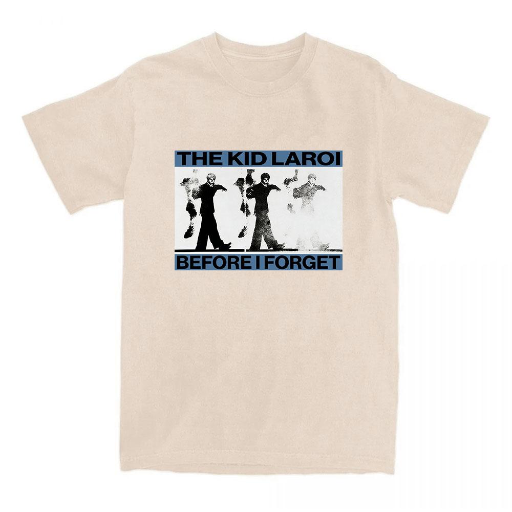 TKL Before I Forget Design Printed Unisex Tee THE KID LAROI Singer Printing T-shirt Short Sleeve Cotton Male Tshirt Graphic Tops