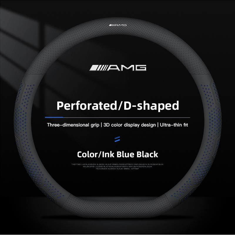 Car Steering Wheel Cover With Anti-Slip Breathable Leather For Mercedes Benz AMG GLC W203 W206 W220 W205 W211 W212 W201 W210 GLE