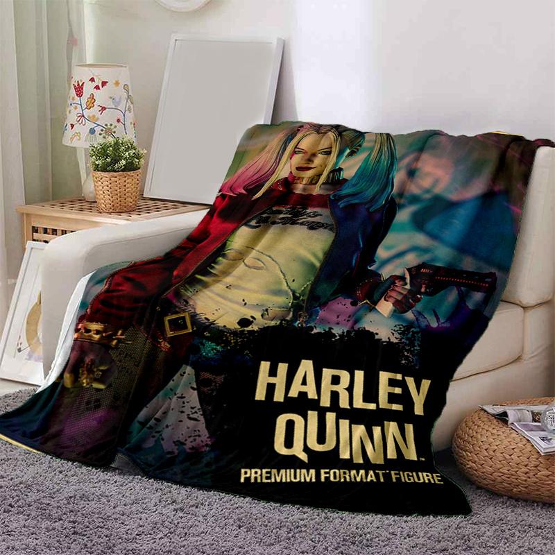 

Harley Quinn Premium Format Figure Collectible Model ToyPrint Blanket, Soft Blanket For Sofa Office Bed And Travelling Daughter Birthday Gif 130cm×150cm（50in×60in）