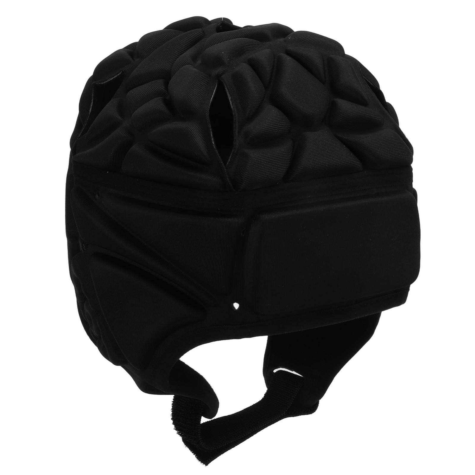 

EVA Shockproof Football Helmet with Velvet Liner Adjustable Rope Football Headgear for AdultBlack чёрный