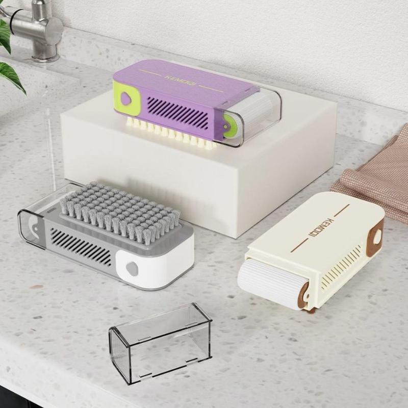 3In1 Multi-Functional Soap Dishes Portable Travel Home Soap Box With Foaming Roller Soap Holder Storage Case Wash Brush