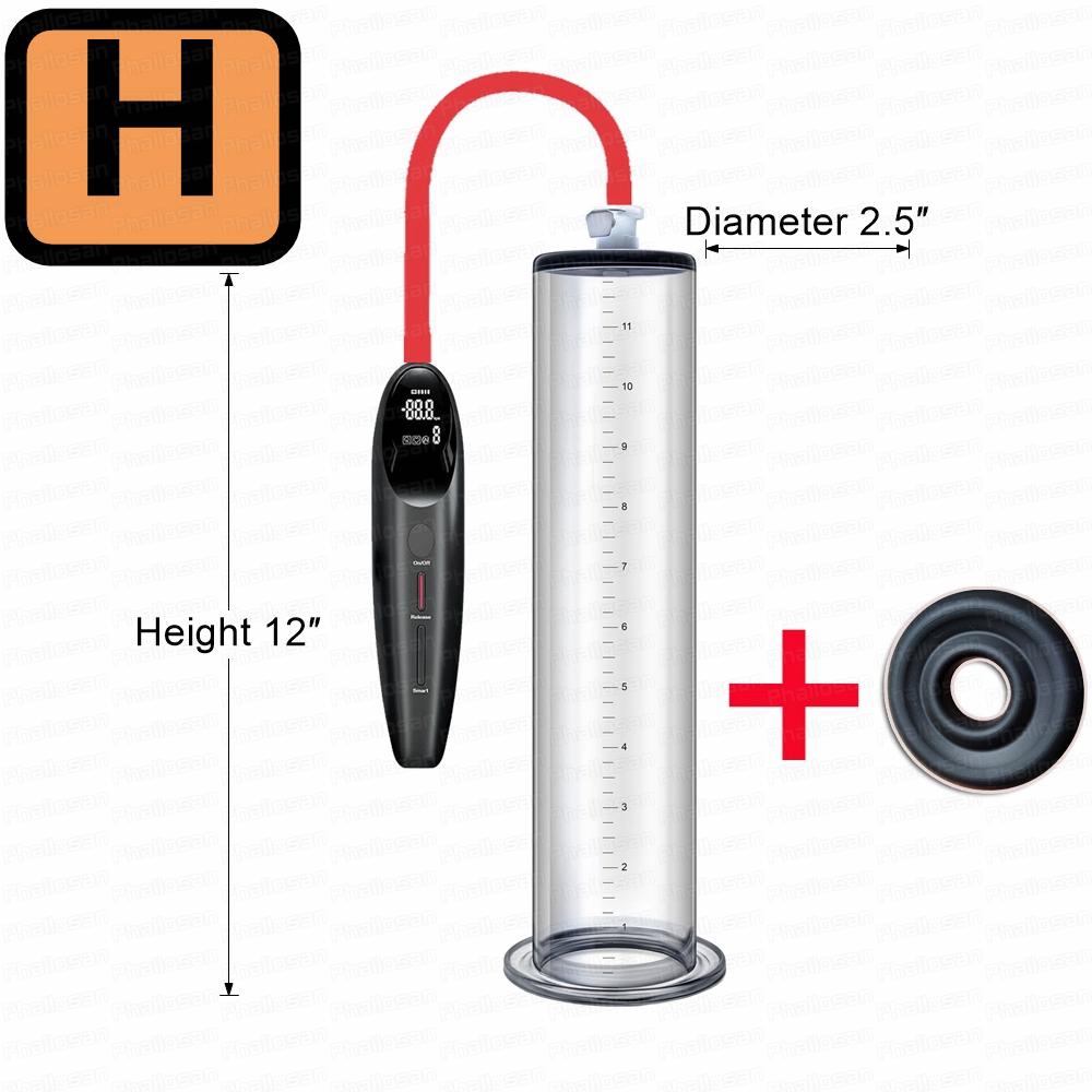 Smart Electric Penis Pump Vacuum Penis Enlarger Sex Toys For Men Acrylic Cylinder Dick Pump Penis Extender Trainer
