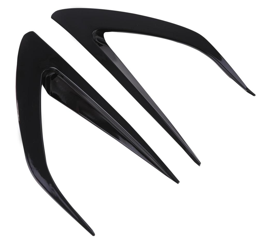 Front Fog Light Covers Right ABS Black for Mazda Roadster Aero Bumper Exterior Custom Parts Universal Aftermarket Parts (Left & Set) - Plastic, -