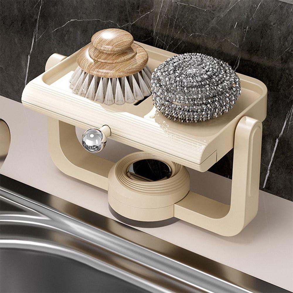 Rotatable Suction Cup Soap Dish Wall-Mounted Sponge Soap Box Bathroom Shelf  Bathroom Accessories