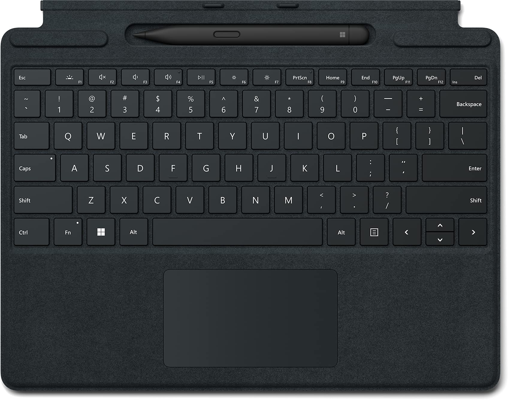 

Тонка фірмова клавіатура Surface Pro з 2 ручками чорного кольору