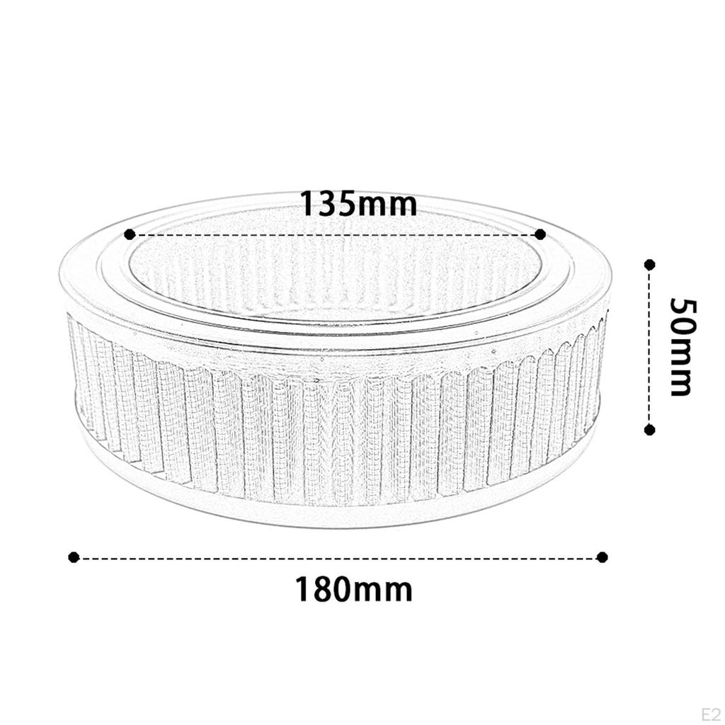 Motorcycle Air Filter Black Simple Installation Repair Parts Cleaner