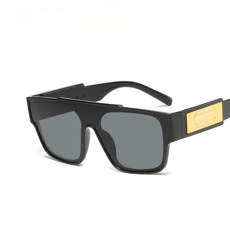 

Trendy Green Square Frame Sunglasses New Fashion Stage Show Sunglasses Retro Street Shooting Concave Modelling Glasses