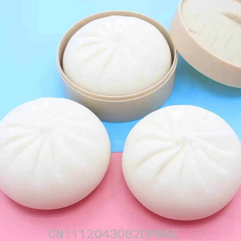 5.5Cm Imitation Stuffed Bun Cha Siu Bao Slow Rebound Vent Toy Novelty Toy Fidget Toy Feel Good Squishy Stress Relief