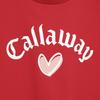 Short Sleeve Mock Neck Sweatshirt Golf C25117222 L [Callaway] Women's [LOVE Series] / / 1100_Red