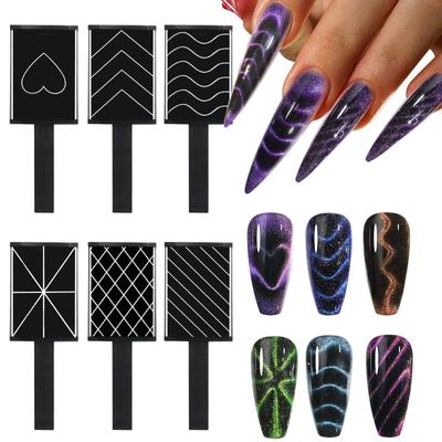 Nail Art Fancy Cat Eye Magnet Piece 3D Phantom Magnet Nail Polish Glue Magnet Pattern Magic Magnet Nail Salon Special