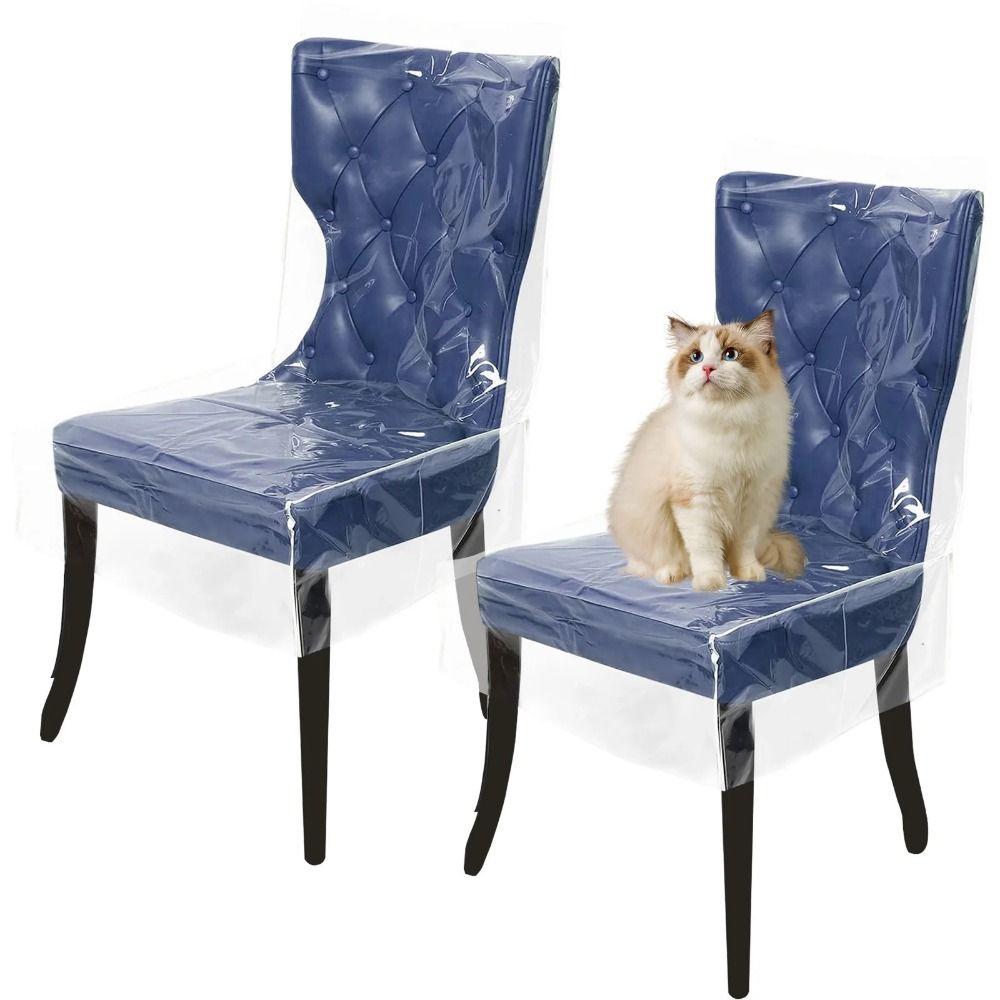 Transparent Chair Cover Waterproof PVC Chair Protector Universal Chair Seat Cover Home Kitchen