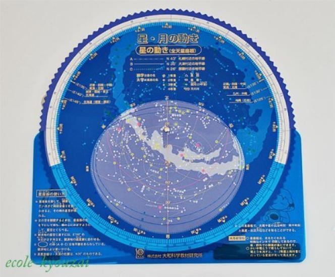 

Observation goods Movement of the moon and stars Observation board Constellation observation board синий