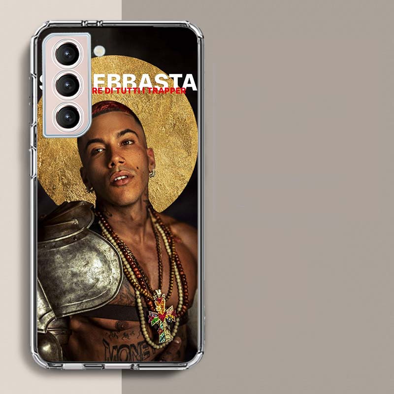 Rapper Sfera Ebbasta Phone Case For Samsung Galaxy S25 Edge S24 S23 FE S21 S20 S10 Plus S22 S26 Ultra Cover Clear Cases TPU Capa