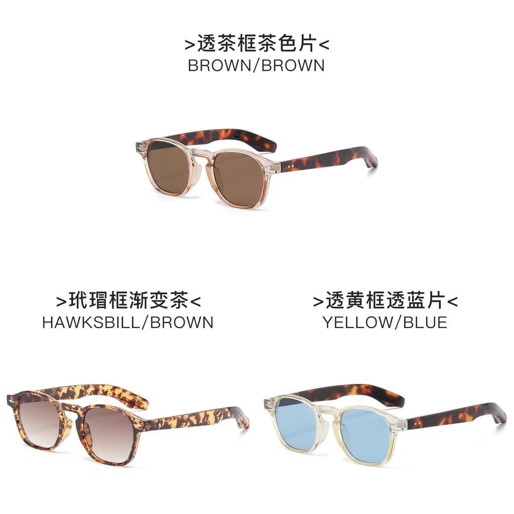 Vintage Round Sunglasses With Uv400 Protection For Outdoor Travel And Fashion Style