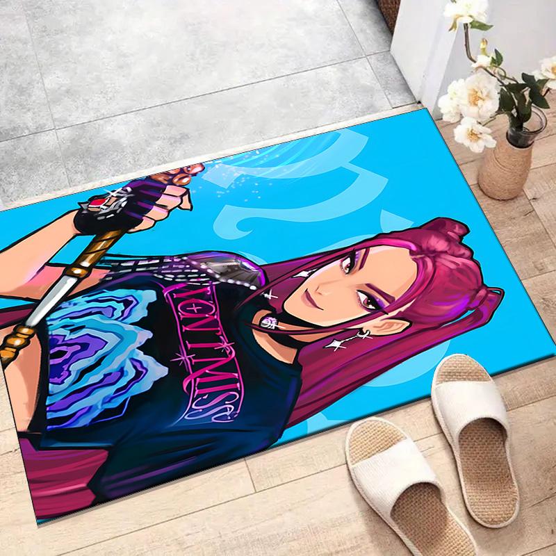 1pc KPop Demon Hunters MIRA2 Design Printed Area Rug Carpet for Bedroom Living Room Home Decor Rugs Mat Non Slip Mat Rug for Bedside