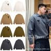 Unisex schwarzer Herz-Jacquard-Kragen-Strickpullover - Herbst/Winter Kollektion