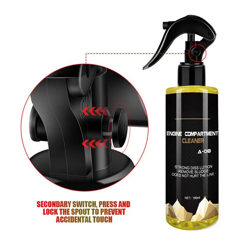 30/100ml Car Engine Bay Cleaner Automotive Powerful Decontamination Cleaning Degreaser Car Care Oil Grease Heavy Duty Remover