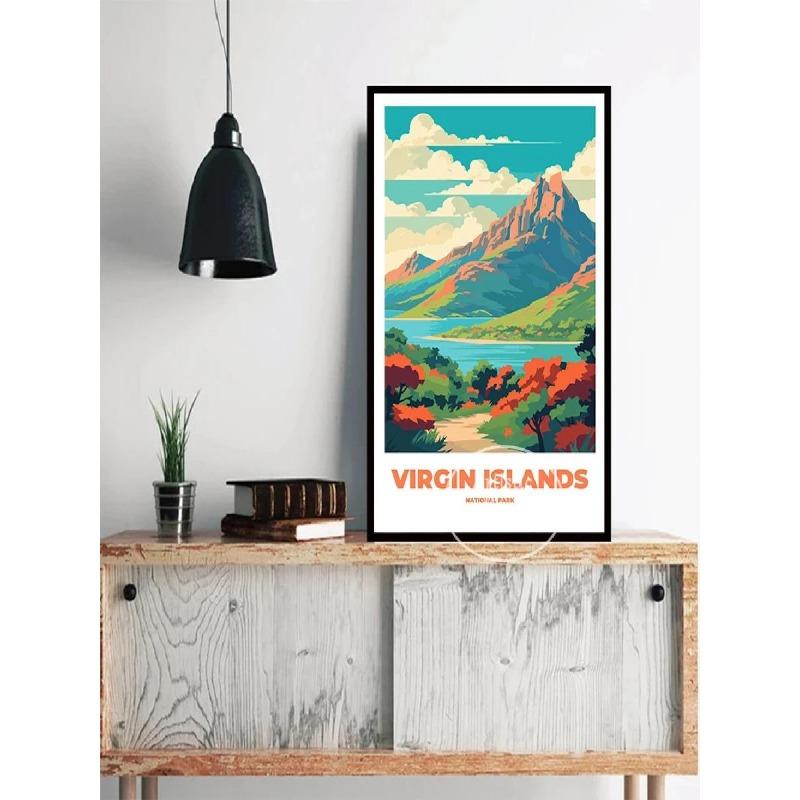 Colorful Yosemite National Park Landscape Canvas Print USA City Nature Travel Poster Wall Decor for Living Room Home Decor Gi