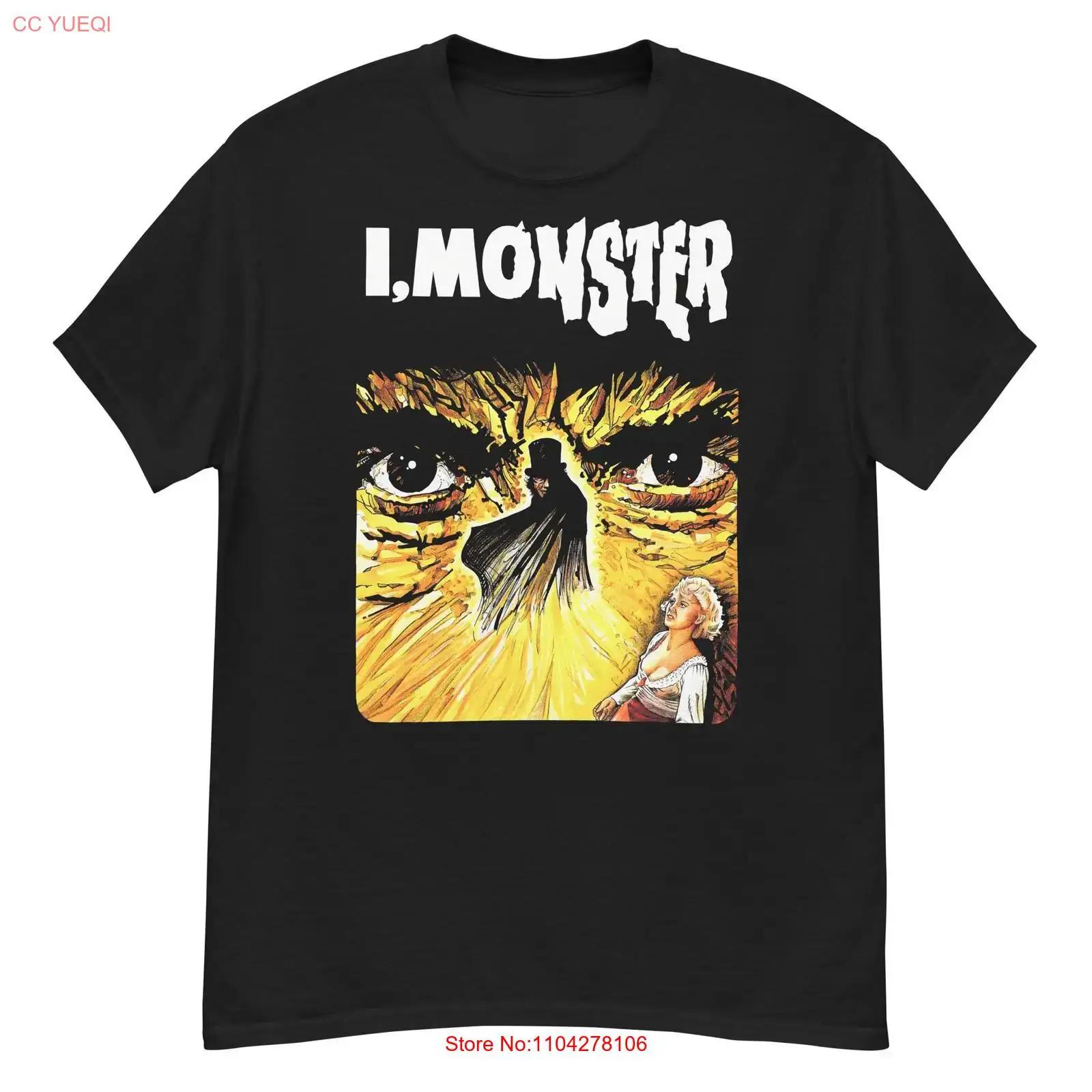 I Monster cult horror film fan art t shirt vintage Washed Stretched Breathable homme fashion graphic Top For Everyday Wear S разноцветный
