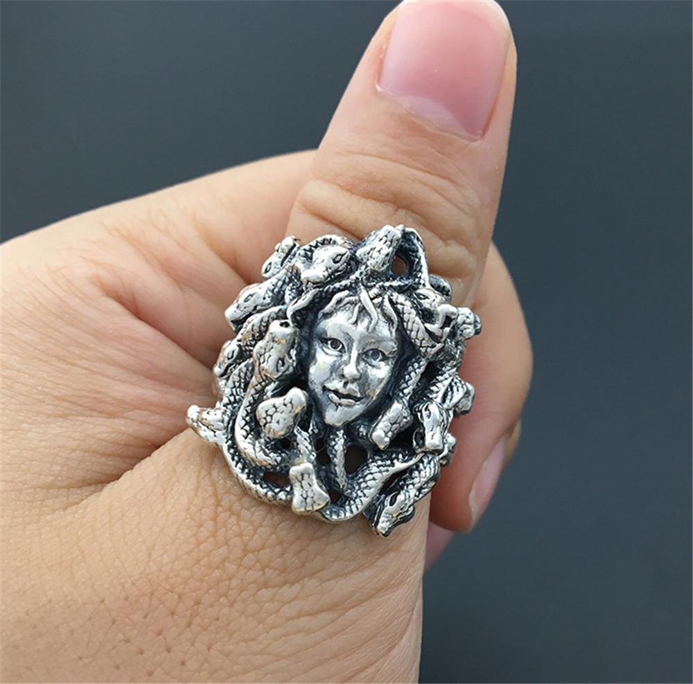 Men's Jewelry Vintage Snake Head Medusa Ring