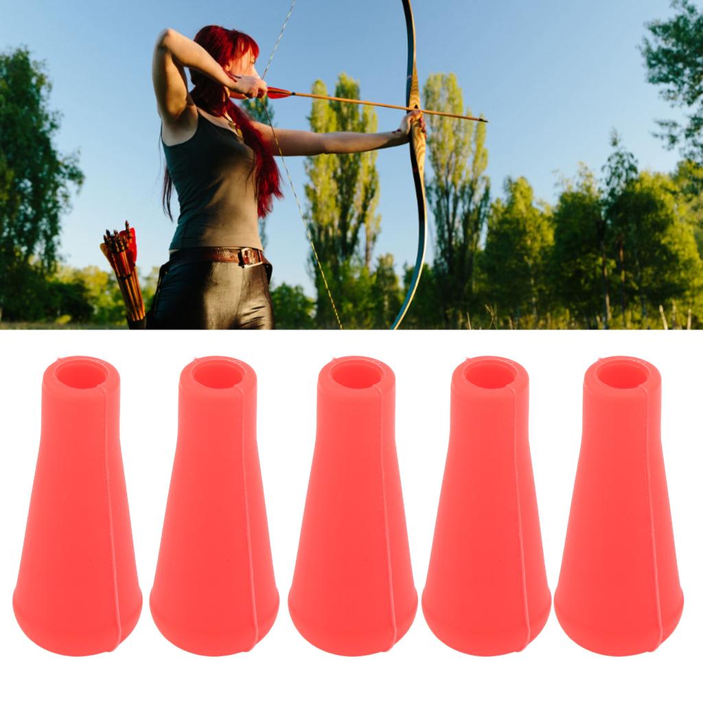 5PCS Archery Tip 8MM Inner Diameter Rubber Points For S Training Outdoor