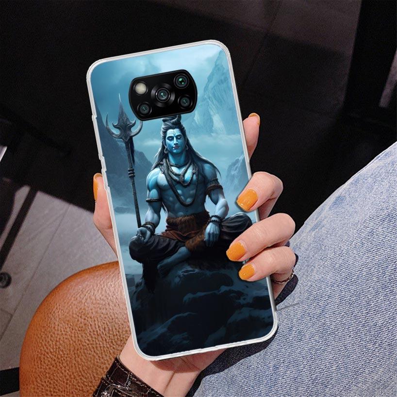 Lord Shiva Hindu God Buddha India Phnoe Case for Xiaomi Poco X5 X6 X7 Pro X4 Gt F7 Ultra M8 M7 Redmi 15C 15 13C 13 12C 12 Unique