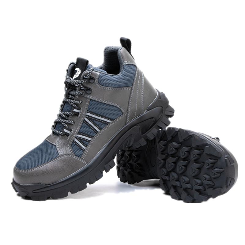 

Защитная обувь для мужчин со стальным носком, противоударные рабочие туфли для мужчин, кроссовки, легкие, устойчивые к проколам, неразрушаемые, дропшиппинговые туфли 40 серый