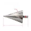 Kendin Yap Spiral Oluklu Kademeli Matkap 6-60MM Pagoda Tasarımı ve 4241 Üçgen Sap ile Delik Genişletme için