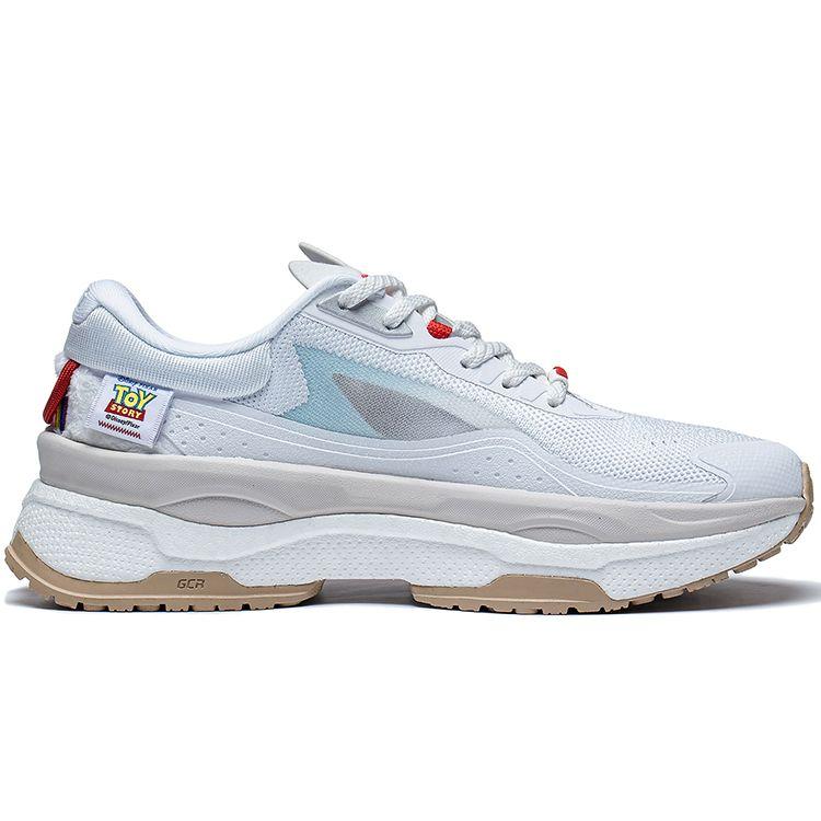 Li Ning Disney X  Toy Story Beyond 7 Fabric TPU Wear-Resistant Rebound Low-Top Casual Shoes Women sneakers Standard-White AGLT092-1