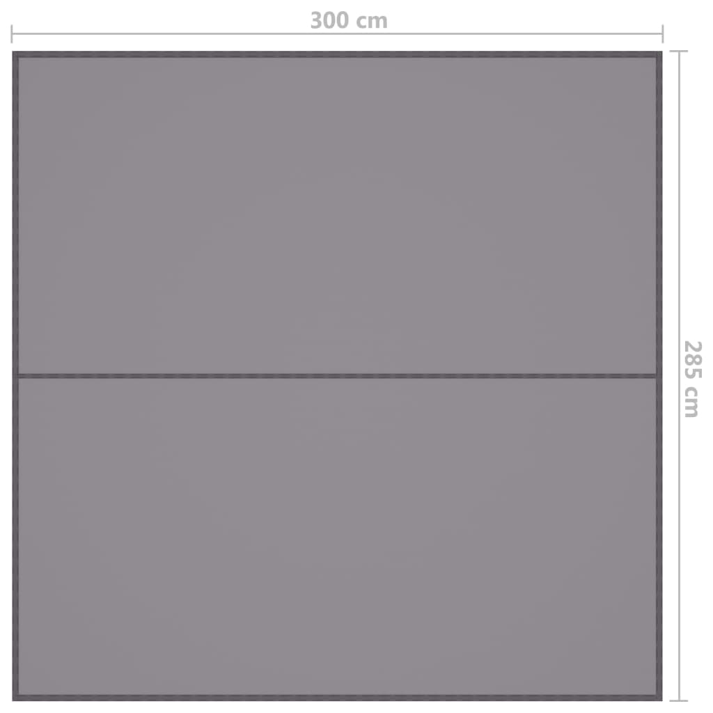 Outdoor Tarp 3 x 2.85 m Grey