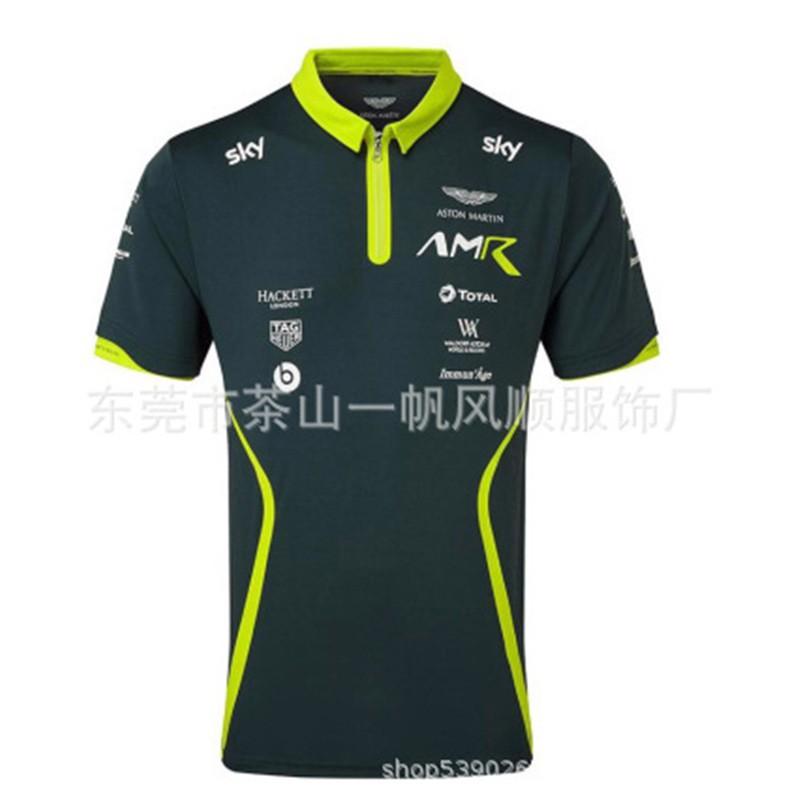 Unisex Off-Road Racing Polo Shirt Short Sleeve Collared T-Shirt Breathable Sporty Casual Fit