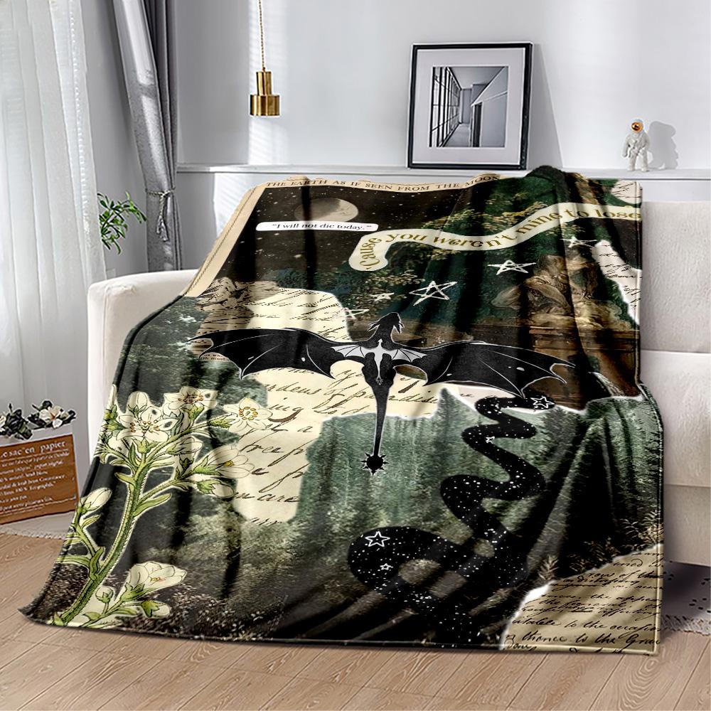 Gothic Style Blanket Ultra-Soft Suitable for Bedding Chair Sofa for All Occasions Stylish Decor Ideal Gift For Birthday Valentine'S Day