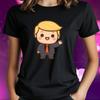 T-Shirt Frauen Kawaii Trump Motiv Baumwolle Größe S bis 3XLWird in neuem Fenster oder Tab geöffnet