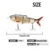 3D Fishing Baits Kit Bionic Fish Swimbait Hard Fishing Lure  Freshwater Saltwater