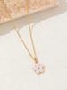 Fashion Colorful Flower Pendant Necklace for Women, Trendy Jewelry for Daily Wear and Gifts
